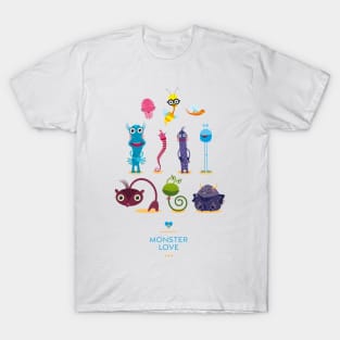 Illustration Nursery Little Monster - Monster Love T-Shirt